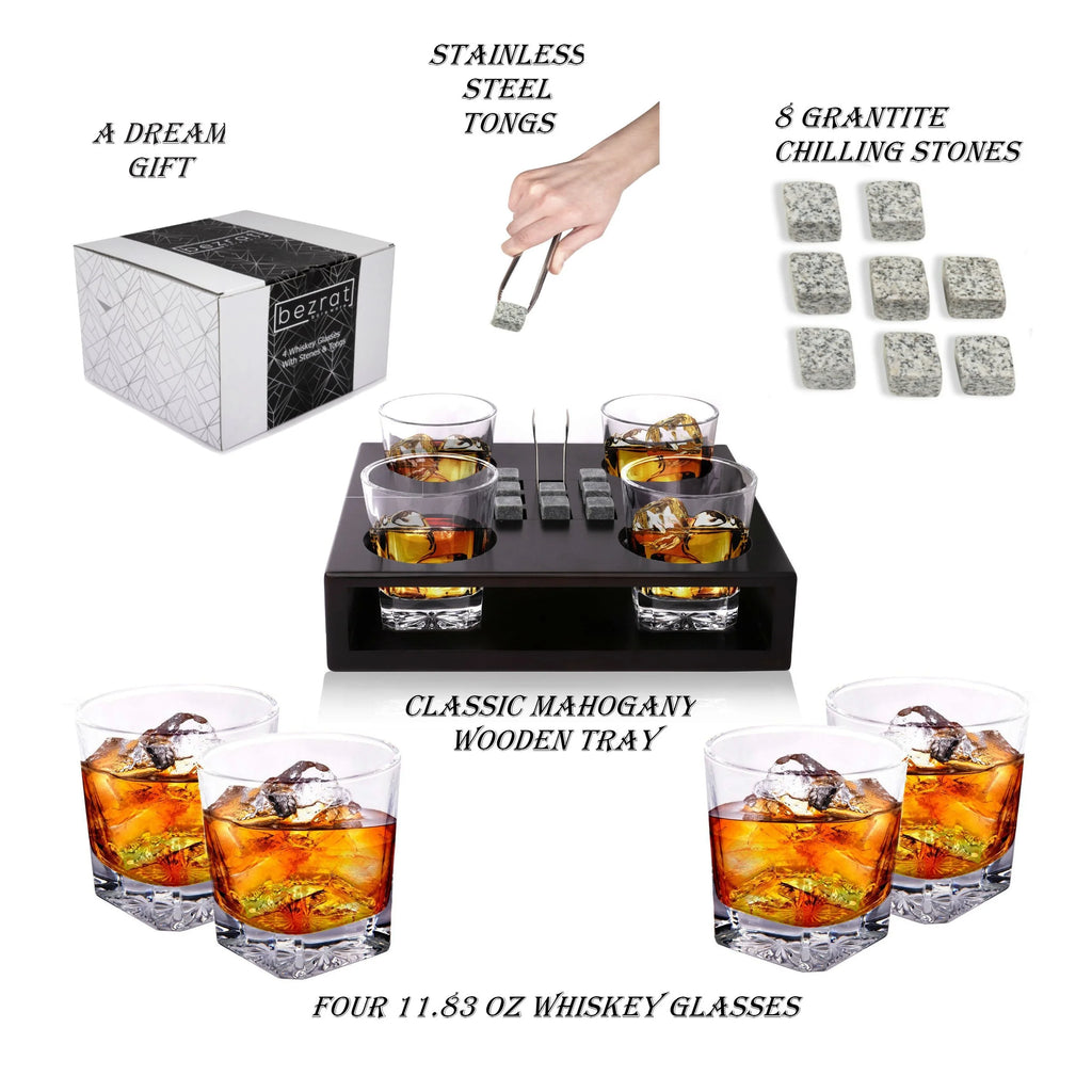Old Fashioned Whiskey Glasses Set C373