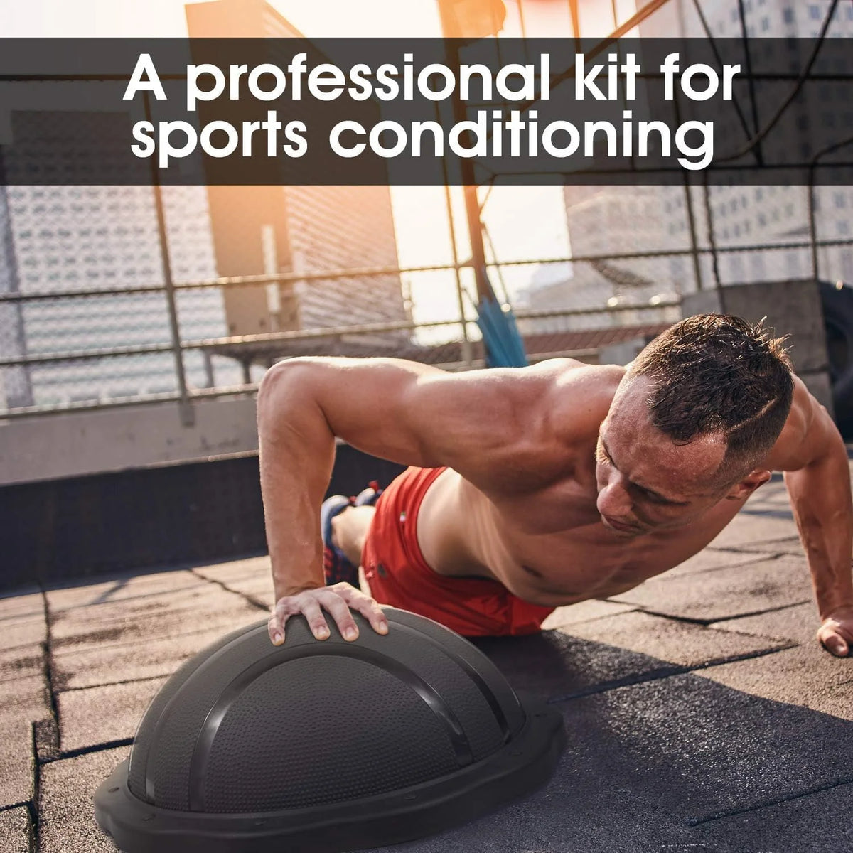 Black Matte Half Ball Balance Trainer S9772