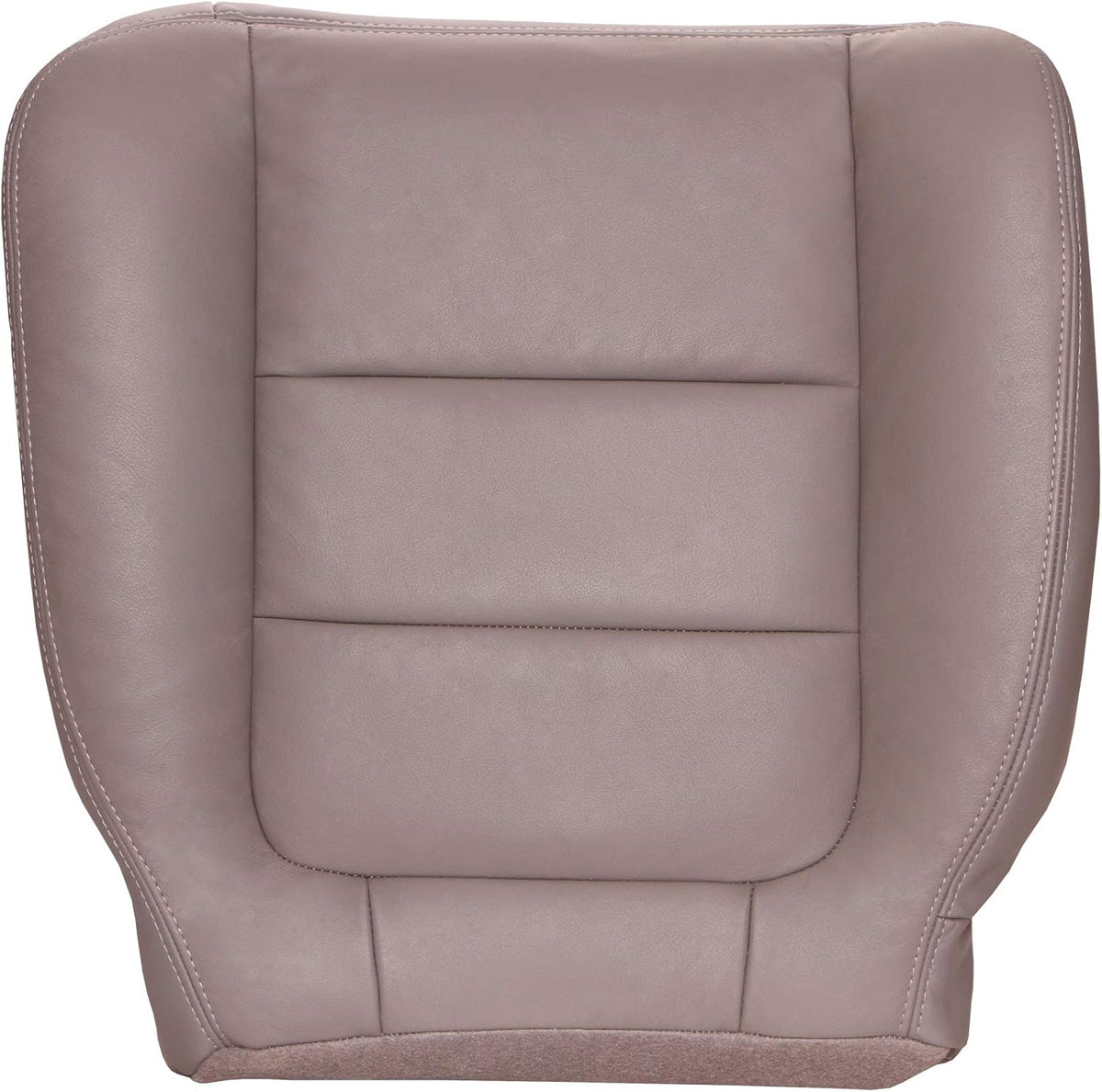 Driver Bottom Replacement Leather Seat Cover - Ebony Black L44808