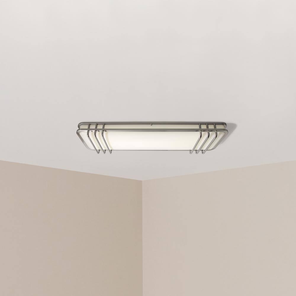 Brushed Nickel Integrated LED Ceiling Flush Mount V16425