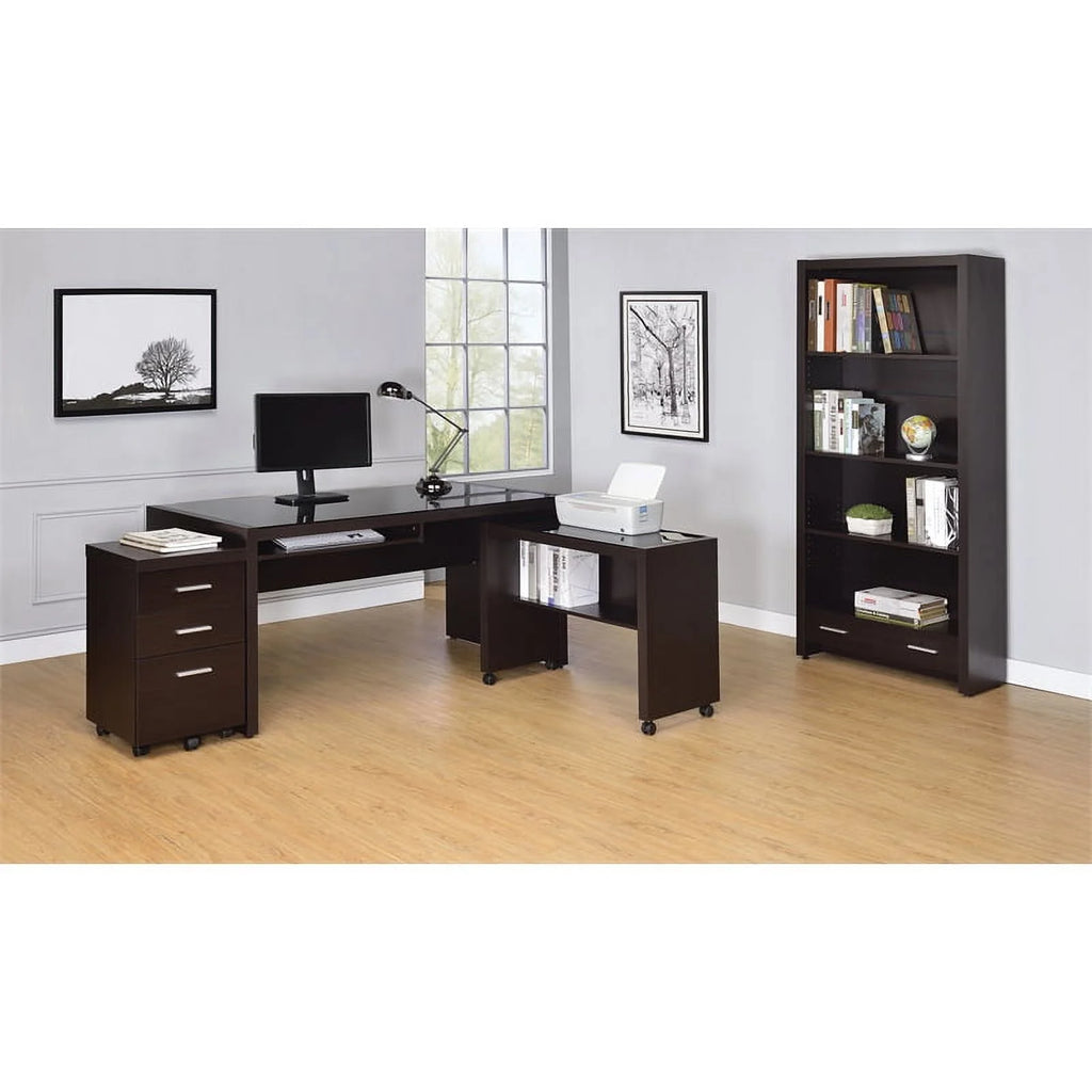 3-Piece Furniture Set with Computer Desk Office Chair and Bookcase K76620