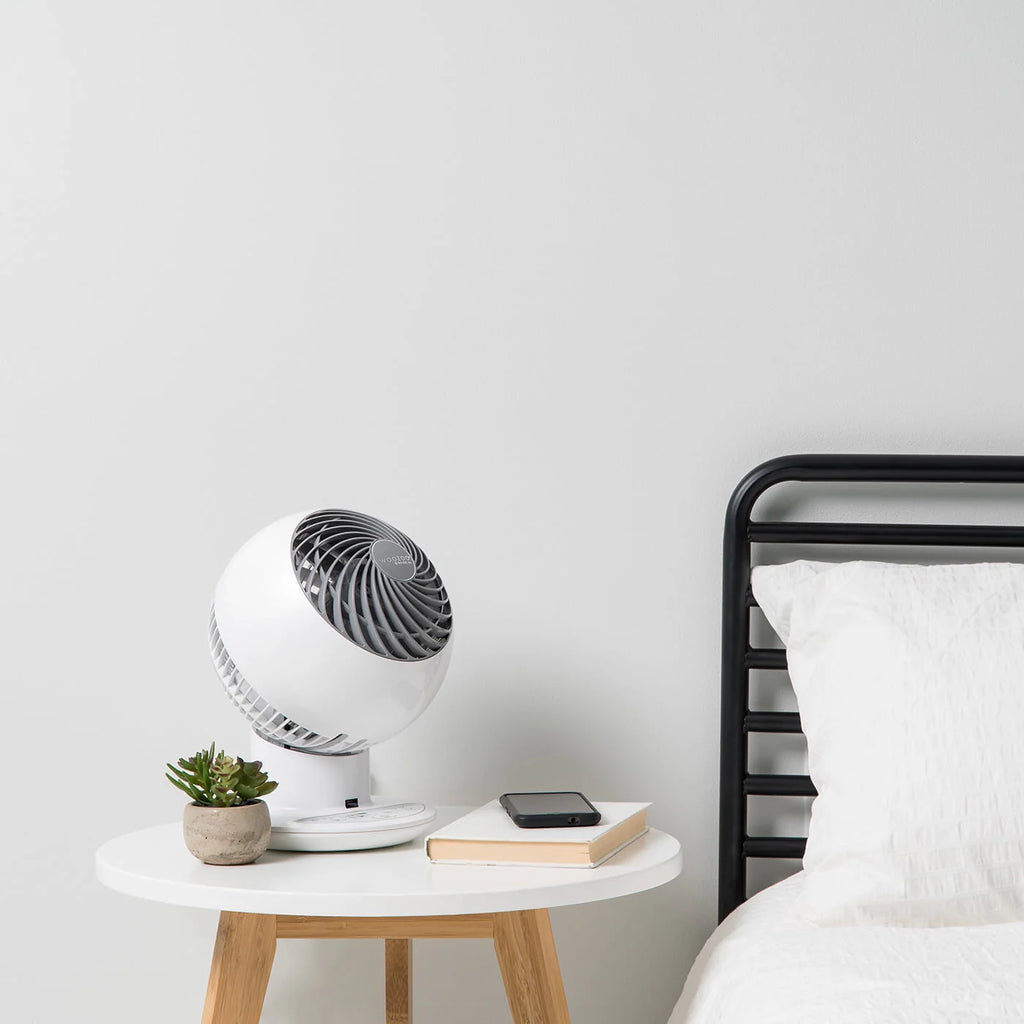 White Compact Oscillating Circulating Fan F876880