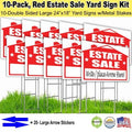 10 Pack Lawn Sign Kit with Giant Arrow Stickers G4289