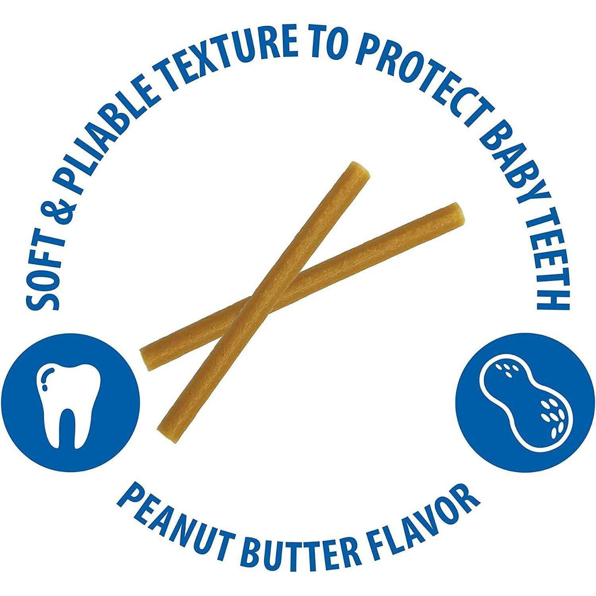 Puppy Teething Sticks Peanut Butter Flavor F5848
