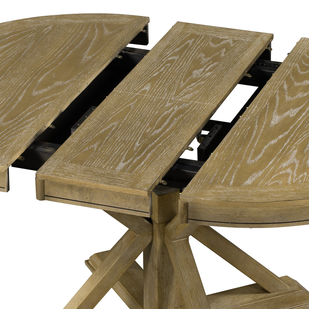 5 Piece Dining Table Set with 4 Upholstered Chairs B1073