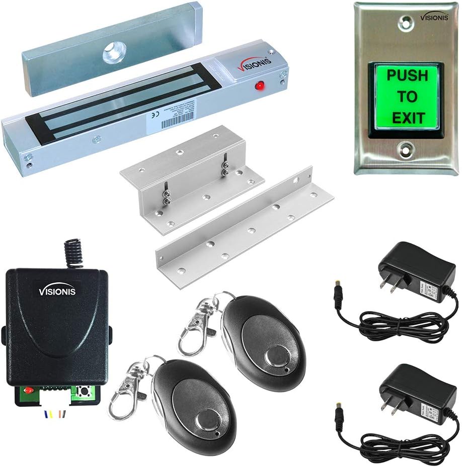 One Door Electromagnetic Lock Kit with Wireless Receiver and Remote N373976