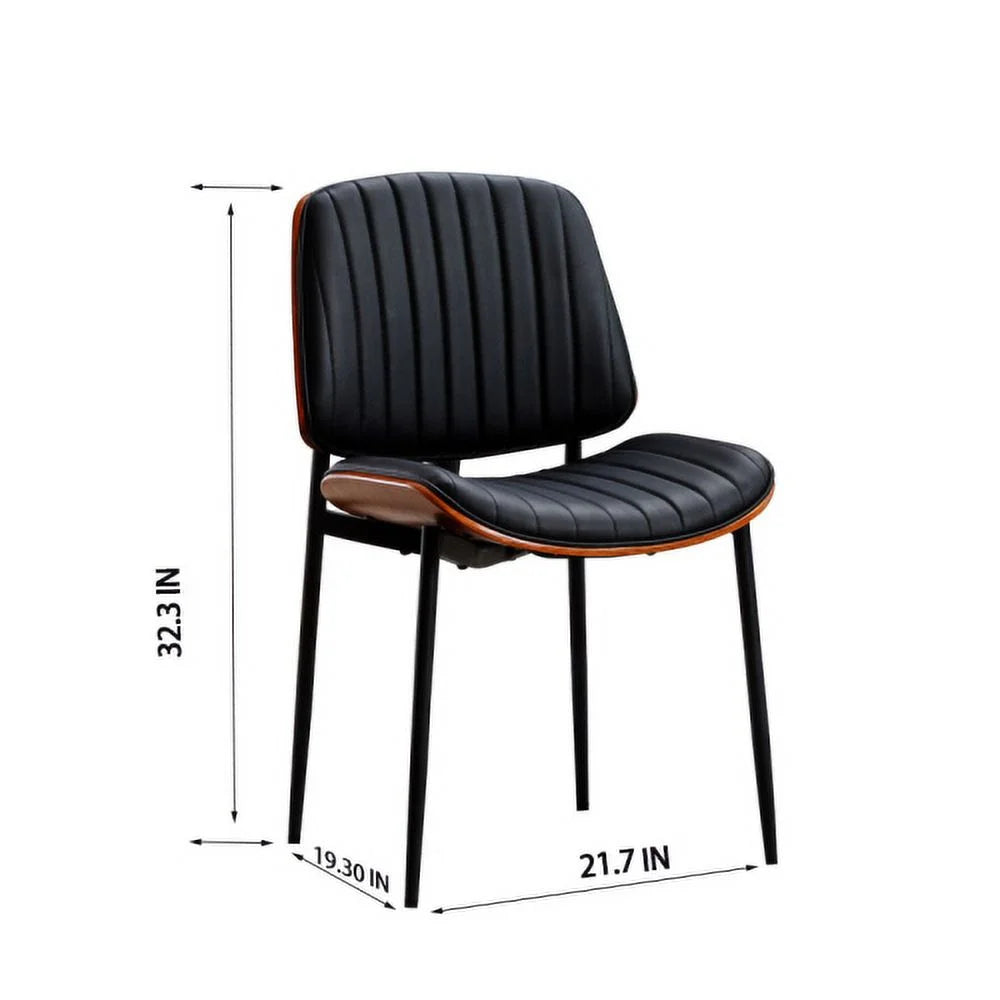 Set of 2 Faux Leather Dining Chairs U464