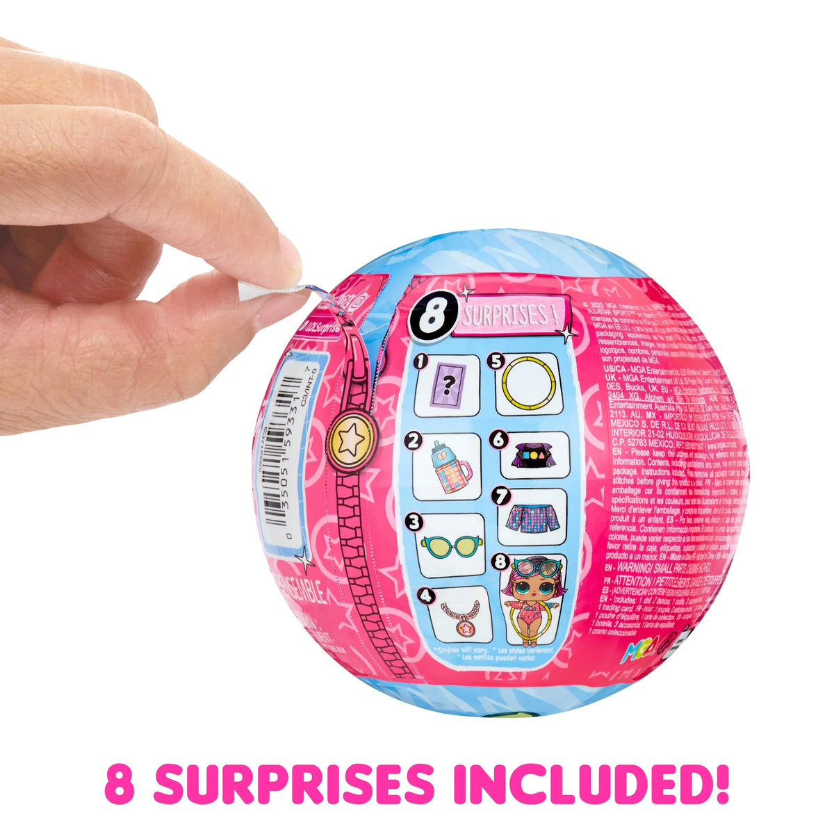 LOL Surprise Gymnastics Doll with 8 Surprises, Balance Beam Ball, Ages 4+ A9506