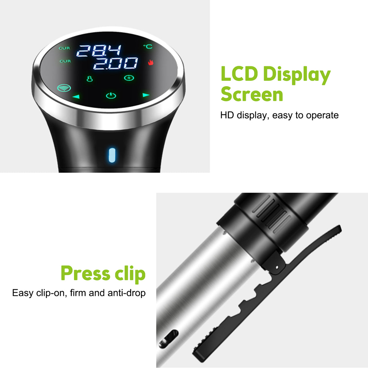Sous Vide Immersion Cooker with WiFi and APP Control U887