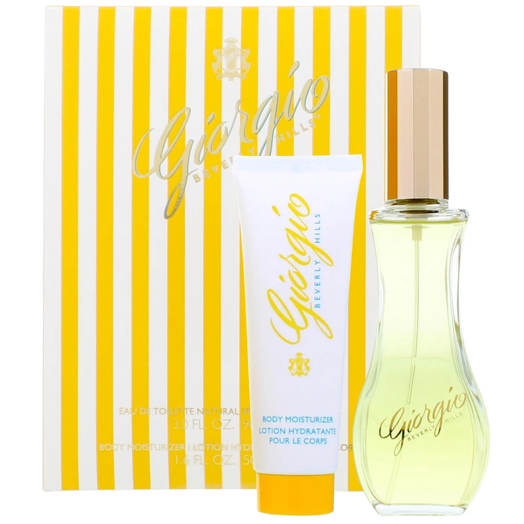 2 Pc Gift Set 3oz EDT Spray 1.6oz Body Moisturizer O5893