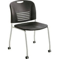 Straight Leg Stack Chairs with Casters X8398