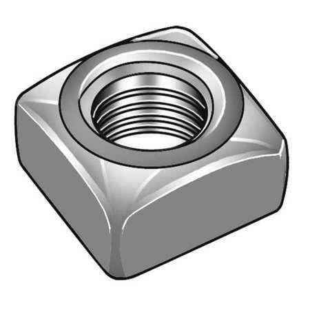 3/4 inch-10 Carbon Steel Plain Finish Square Nut H53874