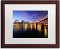 16 by 20-Inch White Matte Wood Frame Artwork E6457
