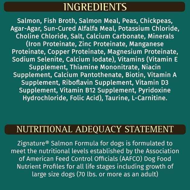 Salmon Formula Dog Food K842