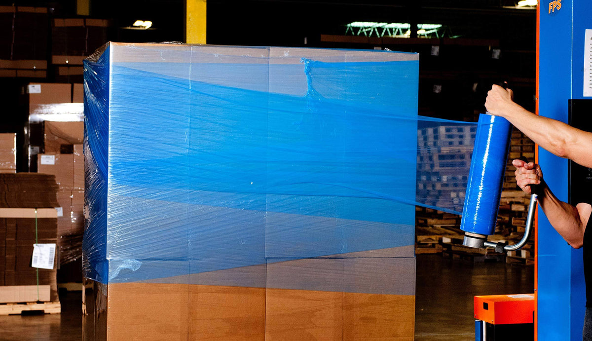 Blue Colored Hand Stretch Film, 4/Case B317