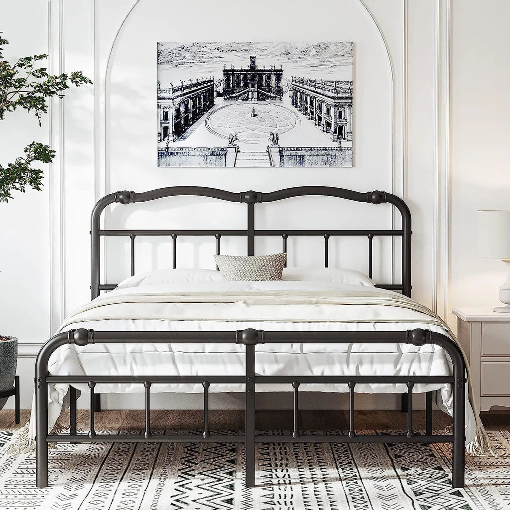 14 Inch Cal King Bed Frame with Headboard and Footboard M645