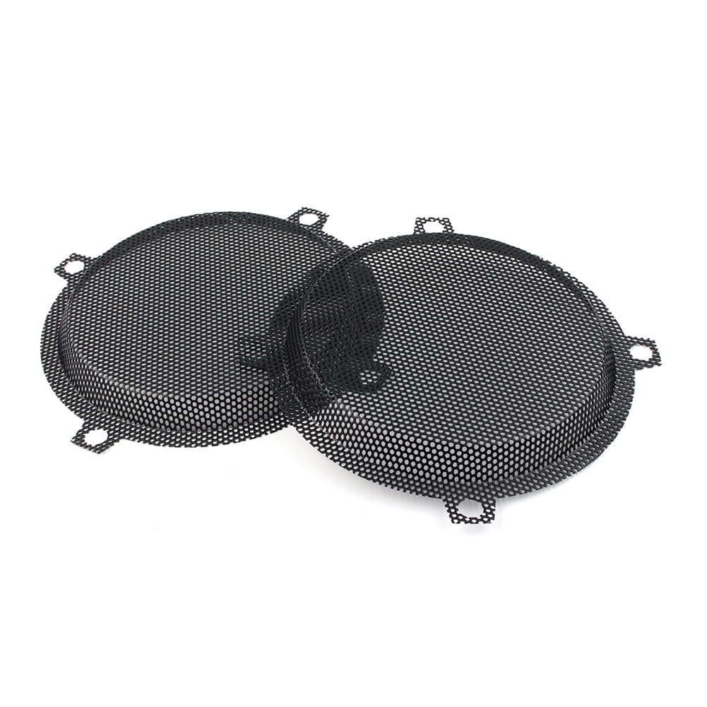 Black Motorbike Wired Punched Steel Mesh Speaker Grilles Cover for Harley Davidson Electra Glide 5.25" Speaker FLHTCU 1996-2013 D355079