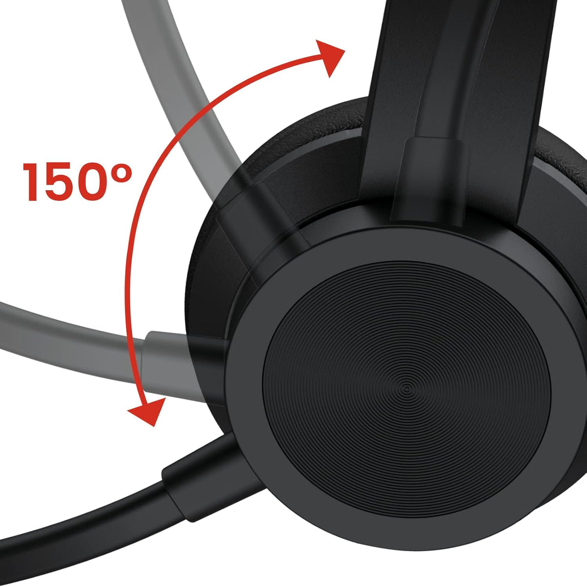 Pack of 2 Wired USB Computer Headset with Microphone I349339
