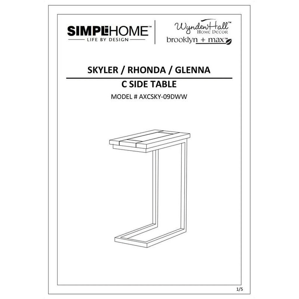 C-Shaped End Table Set L44271