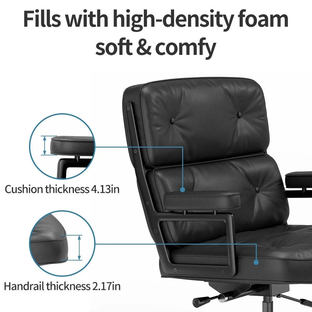 Genuine Leather Rotating Office Chair I873