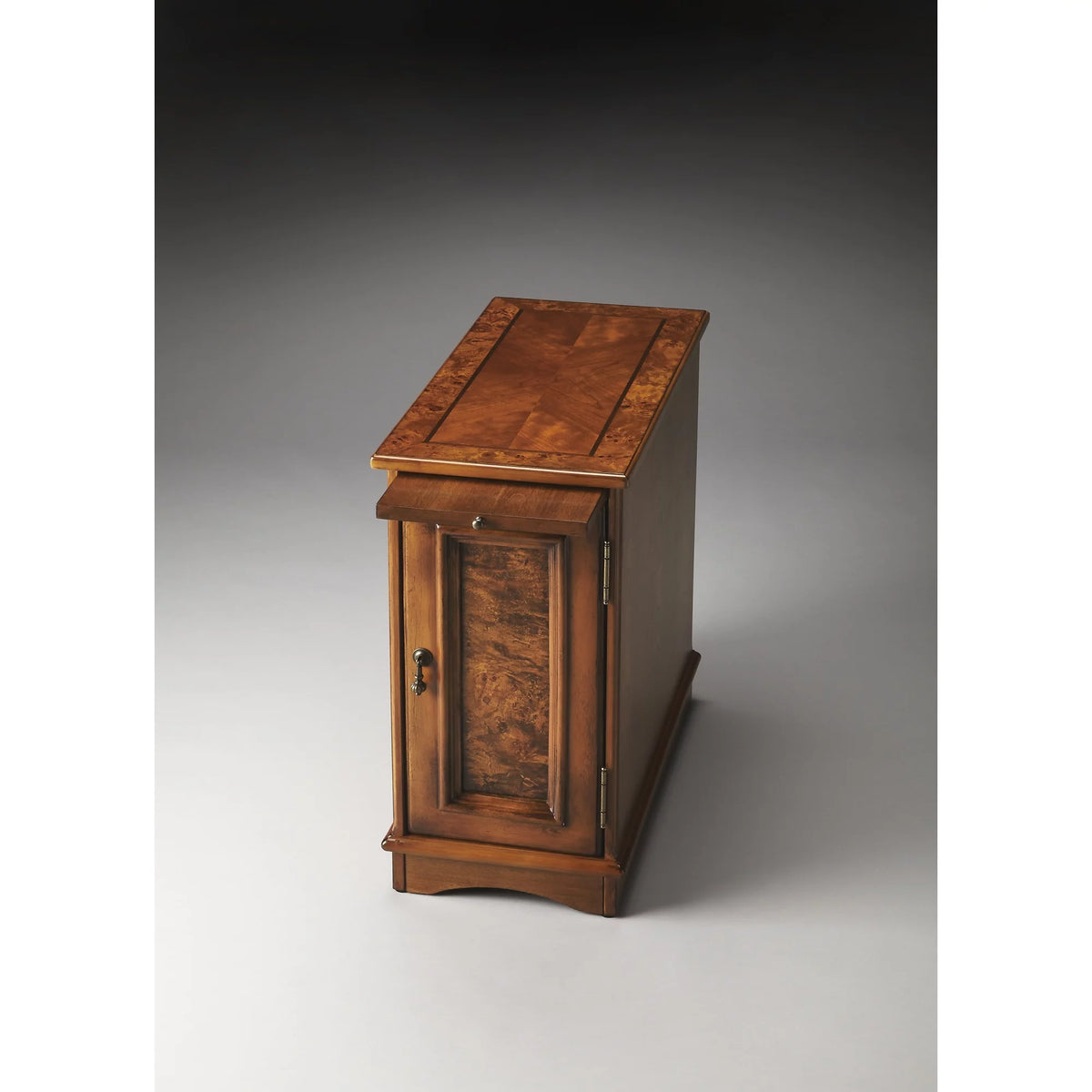Olive Ash Brown Cabinet End Table X76748